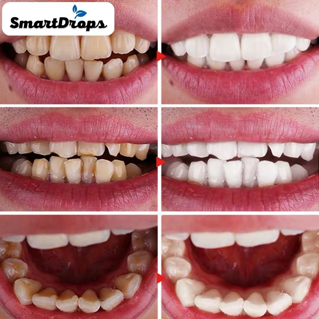 Smartdrops Whitening Foam Toothpaste for Sensitive Teeth, Snow Teeth foaming Whitening (60ml)