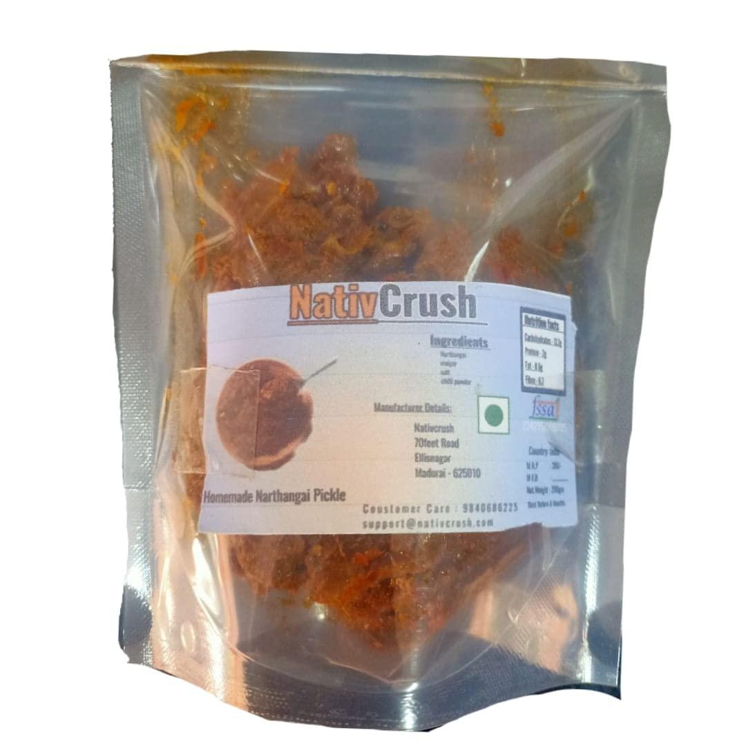 Nativcrush Nativcrush Narthanga (Citron) Pickle South Indian Home Made Food and Pickles (250 Gms)