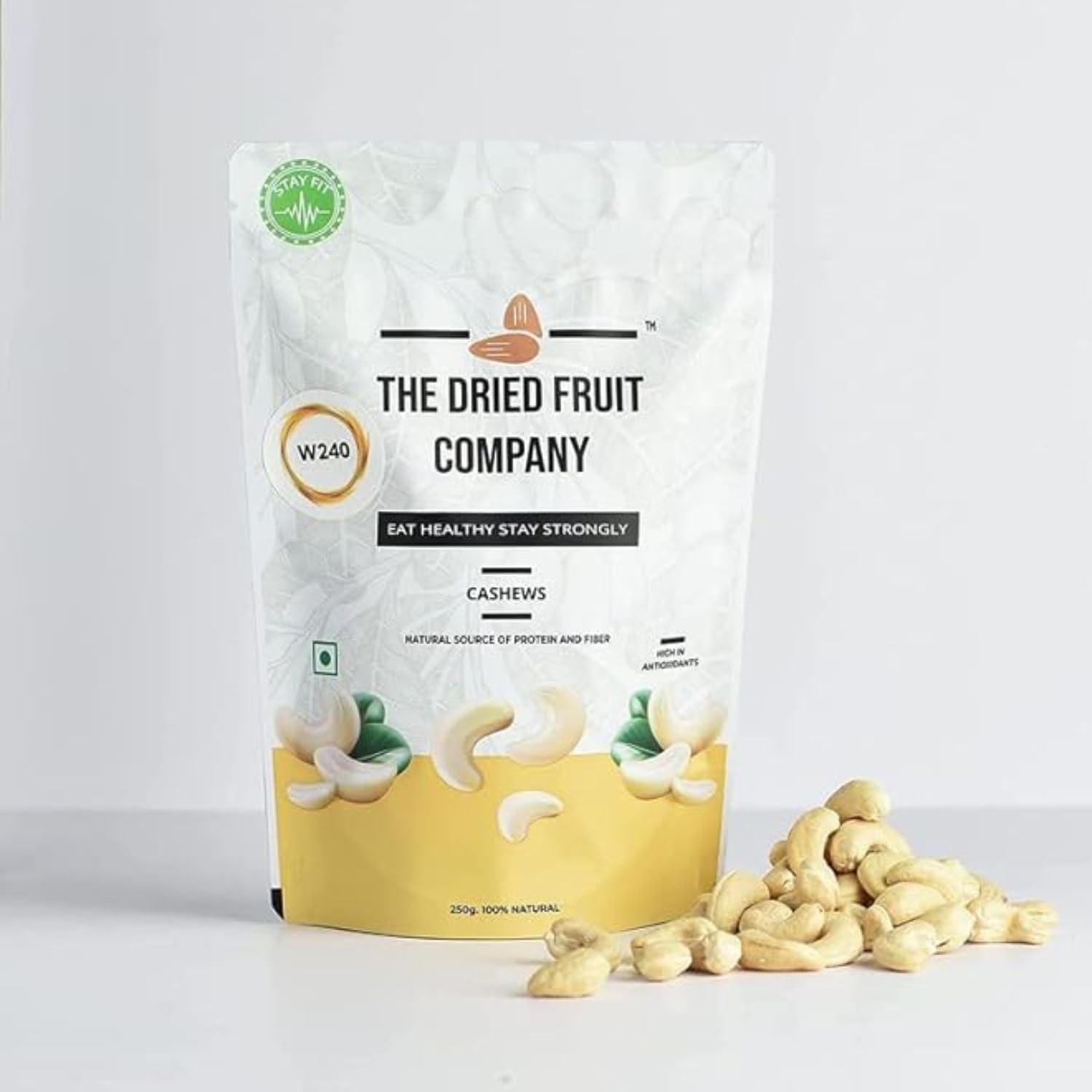 THE DRIED FRUIT COMPANY EAT HEALTHY STAY STRONGLY THE DRIED FRUIT COMPANY EAT HEALTHY STAY STRONGLY Cashews Kaju Kaaju Dry Fruits 100% Natural Premium Kaju Cashew Nuts Whole In Fresh 500Gm Naturally Tasty Increases Immunity