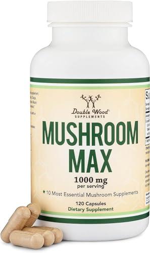 ATHINIKA NUTRITION MUSHROOM BLEND SUPPLEMENT - 1,000MG TOP 10 GROWN MUSHROOMS (LION\'S MANE, REISHI, CORDYCEPS, AND MORE)