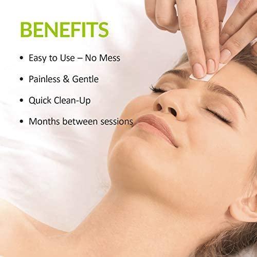 Aternal Facial Wax Strips-20 Strips, Facial Hair Removal for Women, Hair Remover Waxing Kit for Face Eyebrow Upper Lip Cheek, Waxing Strips for All Skin Types with 3Pcs Eyebrow Razor