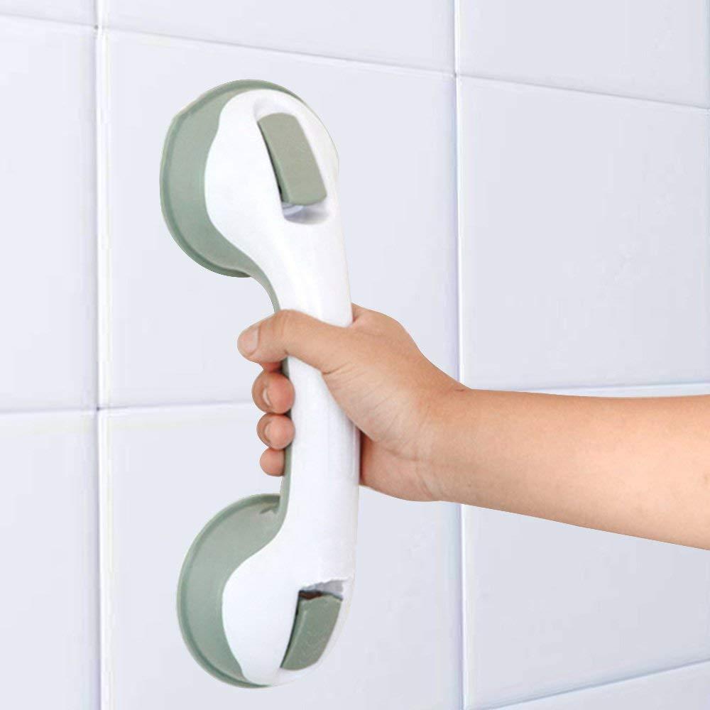 PARVY PARVY Non Slip Bathroom Accessories Suction Handle Helping Handle Handrail for Old Age People & Children Bathroom Bath Tub Shower Washroom Toilet Room Wash Area Grab Bar (1Pcs)