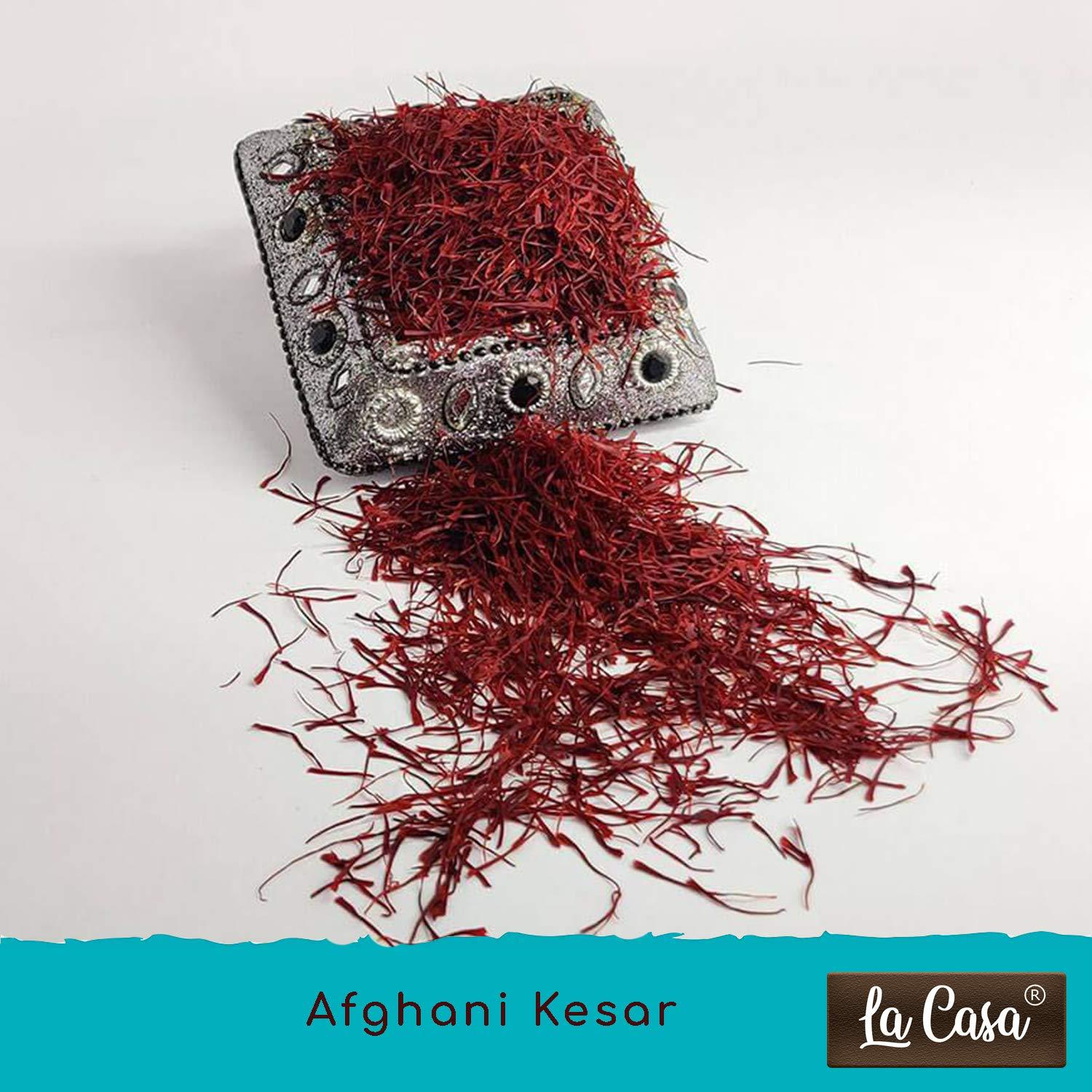 La Casa La Casa Afghani Saffron | Original Kesar | Premium A++ Grade Keshar | Purest Finest Zafran Threads | 1gm |