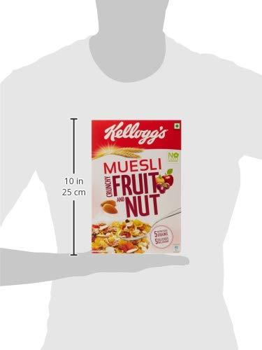 Kellogg's Kellogg's Muesli Crunchy Fruit And Nut, Multi-Grain Cereal, High In Iron, Vitamin B And Source Of Fibre, 500g