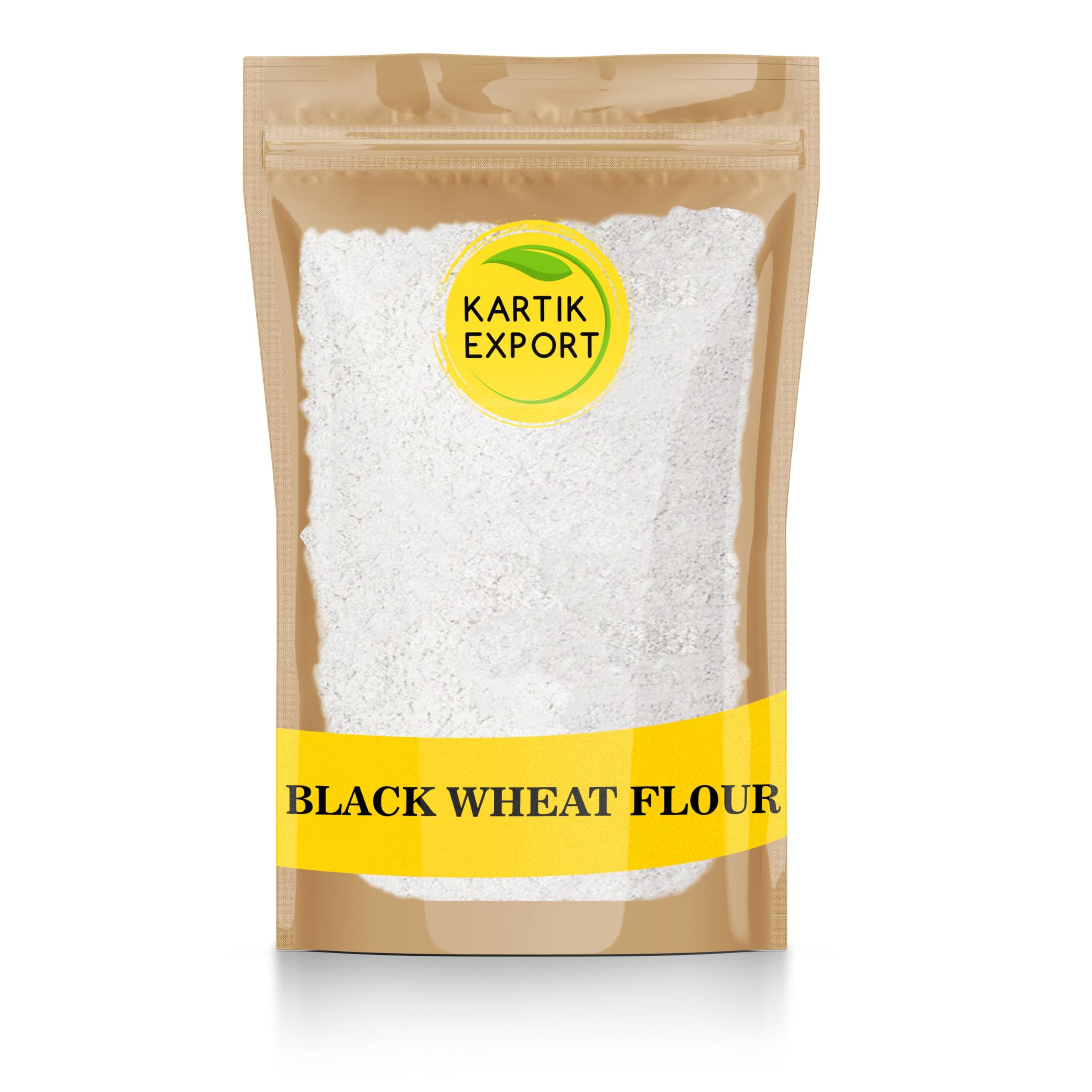 Kartik Export Kartik Export Black Wheat Flour - Kala Gehu Aata for Eating & Cooking, 2Kg