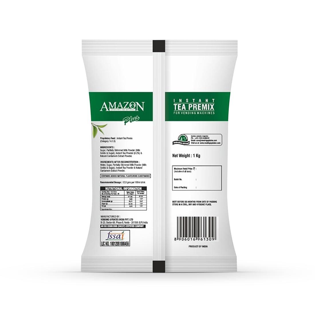 AMAZON AMAZON 3 in 1 Instant Cardamom Plus Tea Premix (Premix Contains Tea, Milk and Sugar) for Vending Machines 3 Kg