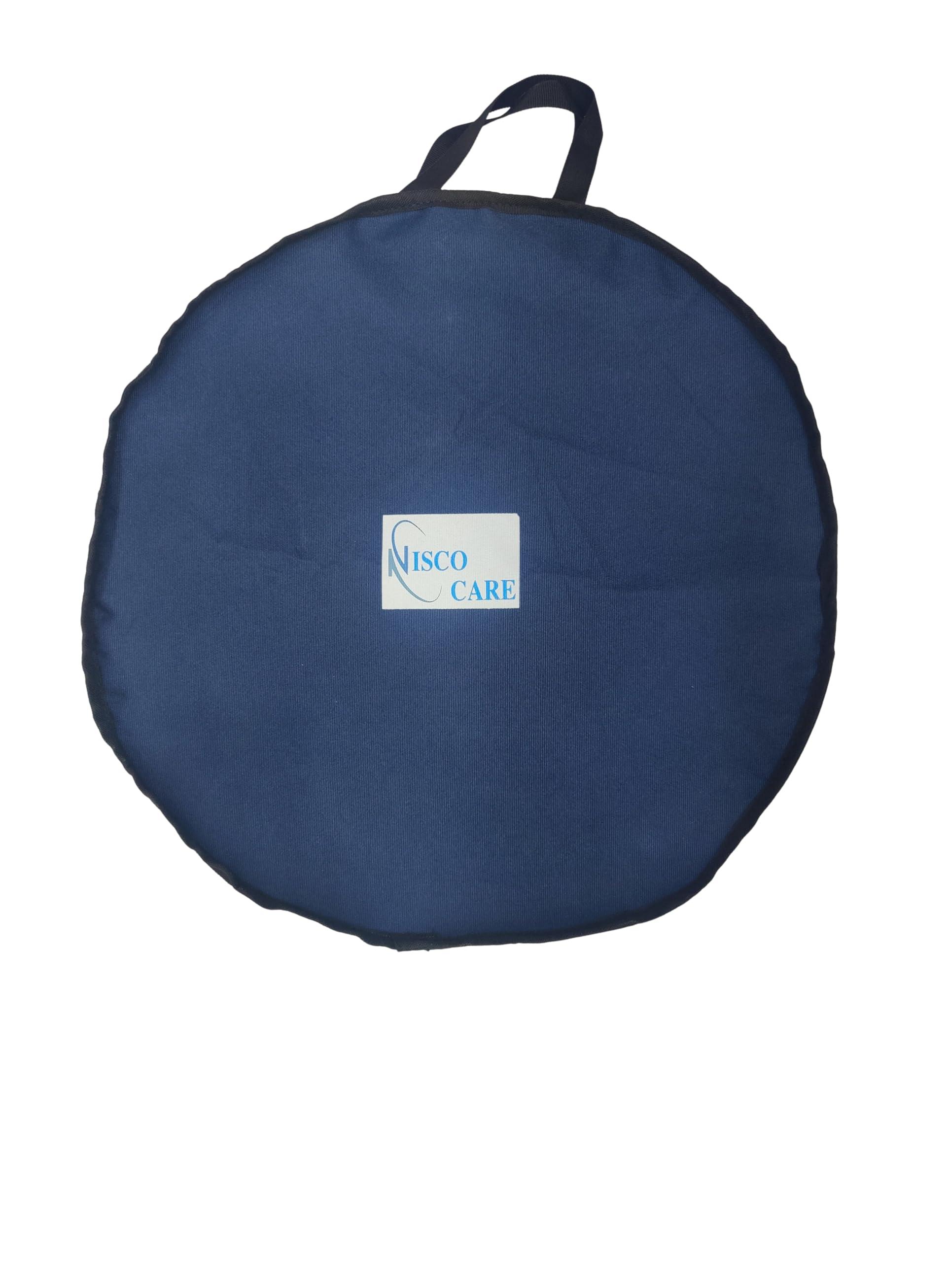 Nisco care Nisco care Donut Pillow for Tailbone Pain Orthopedic Coccyx Cushion Sitting Soft PU Donut Cushion Donut Pillow for Piles, Hemorrhoid, Donut Ring Coccyx Pillow Car - Black