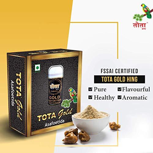 TOTA Tota Gold 100% Pure Hing Crystals - 14gm | Gluten Free Inguva Powder - Tazaki Asfotedia Whole - Combo Pack of 2 () Heeng Pure
