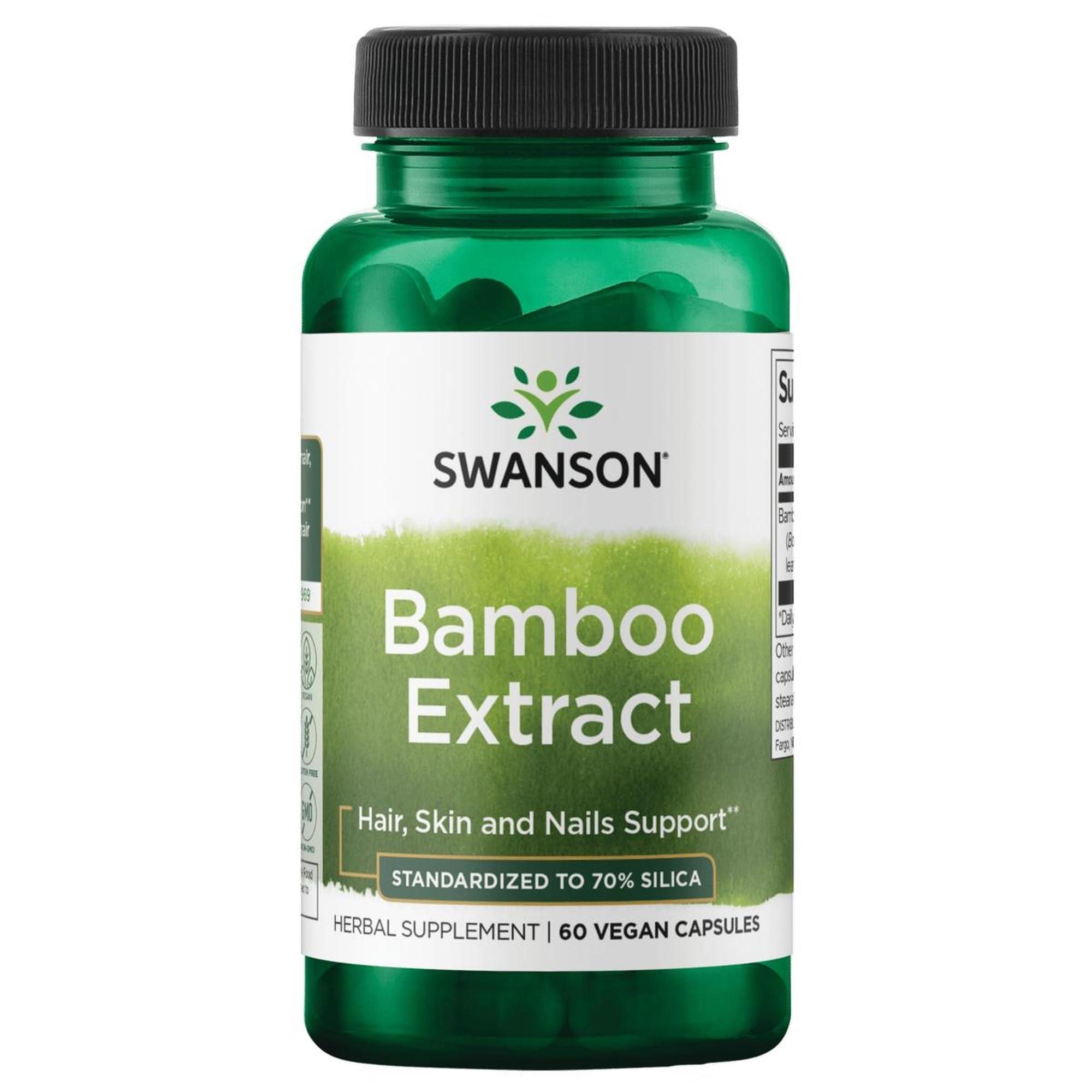 Swanson Swanson Superior Herbs Bamboo Extract -- 300mg -- 60 Capsules One Bottle of 60 Capsules