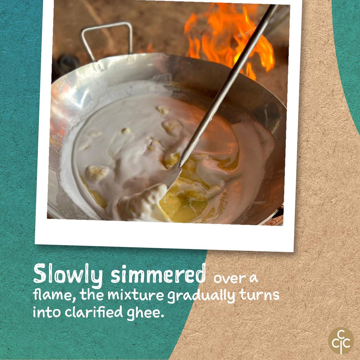 Conscious Food Conscious Food A2 Gir Cow Ghee | 200g | with Pure A2 Milk | Grass-fed, Cultured, Premium & Traditional Bilona Ghee | Immunity Booster