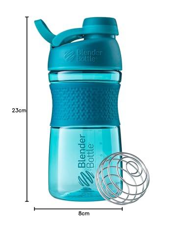 Blender Bottle BlenderBottle SportMixer Twist Cap Tritan Grip Shaker Bottle, 20-Ounce, Teal