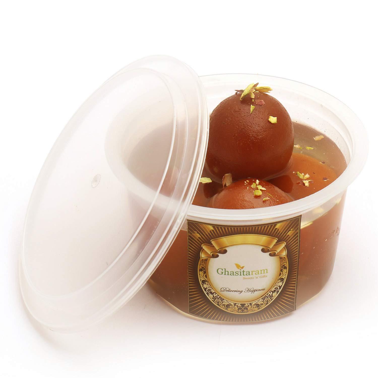 Ghasitaram Gifts Ghasitaram Gifts Fresh Gulab Jamun Pack Small |Gift for Diwali,Holi,Rakhi,Valentine,Christmas,Birthday,Anniversary,Gift for Her,Him,Mothers Day,Fathers Day|