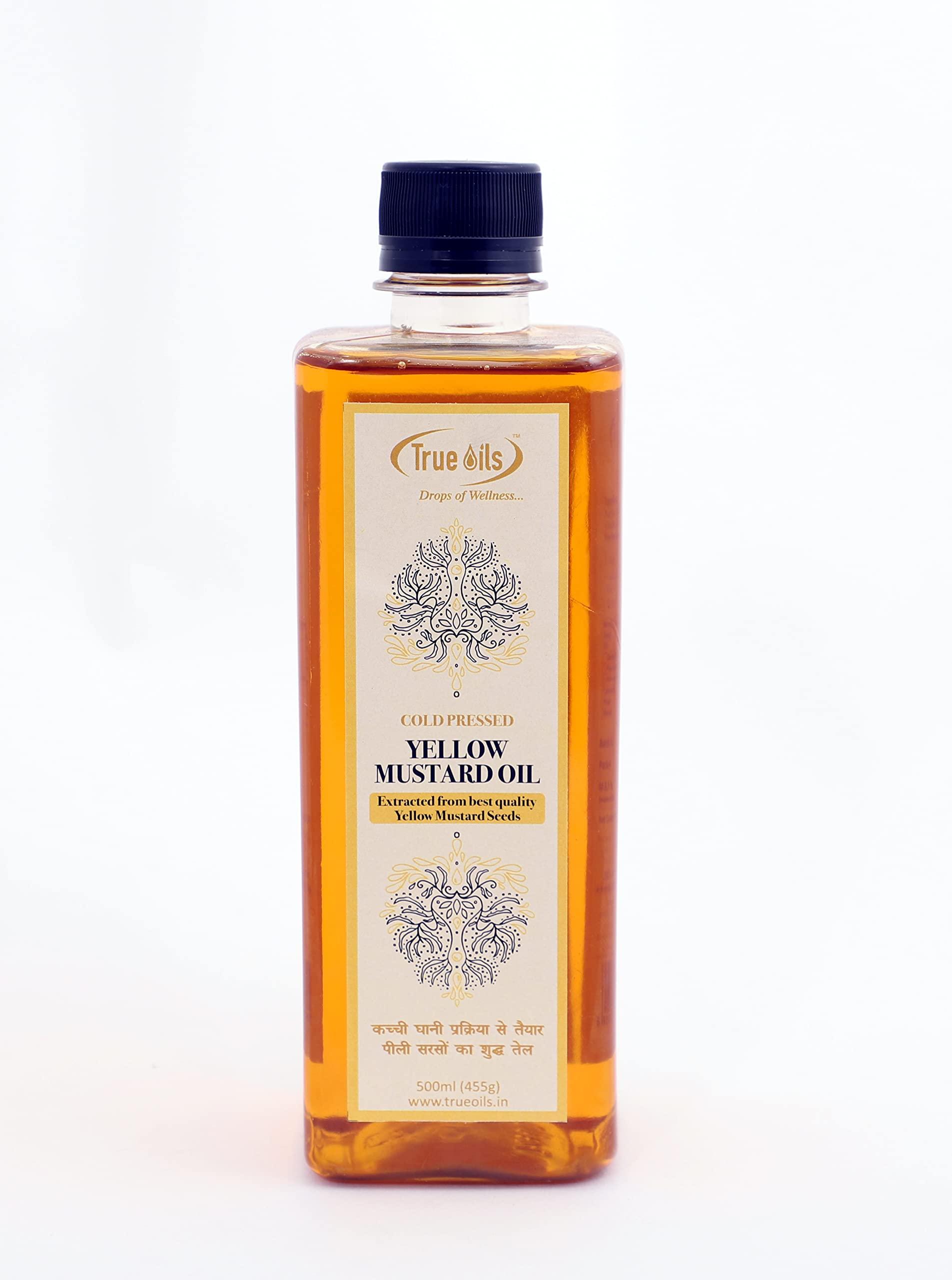 True Oils True Oils Natural Yellow Mustard Seed | Cold Pressed | Unrefined | Additive Free | Healthy Cooking Oil (500ml)
