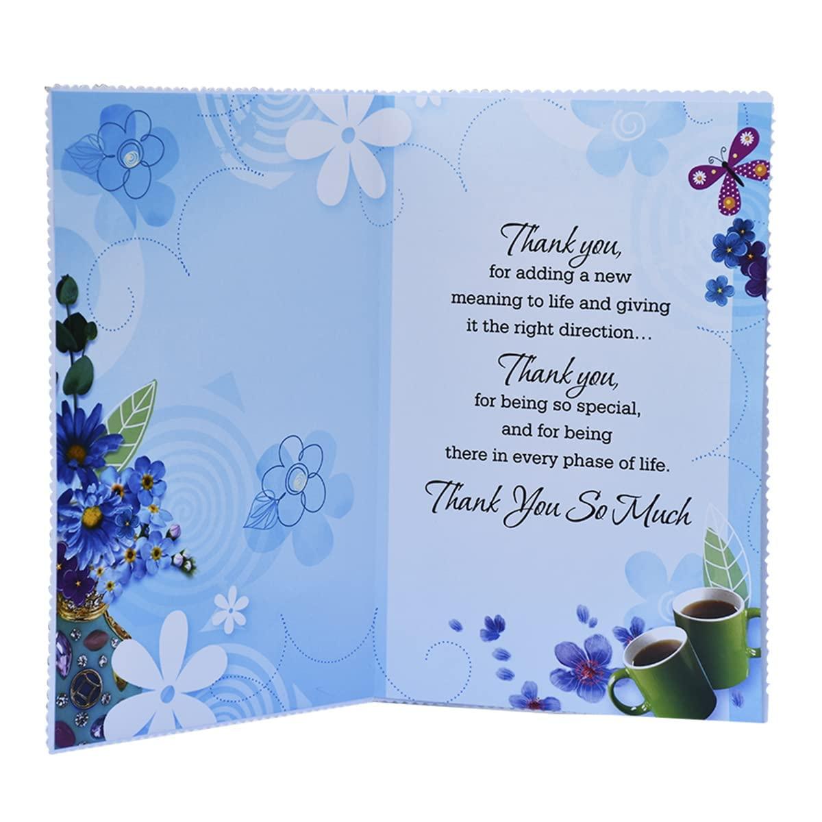 Saugat Traders Saugat Traders Thank You Gift for Men & Women - Greeting Card with Ball Pen and Chocolate Pack - Thanks Giving Gift