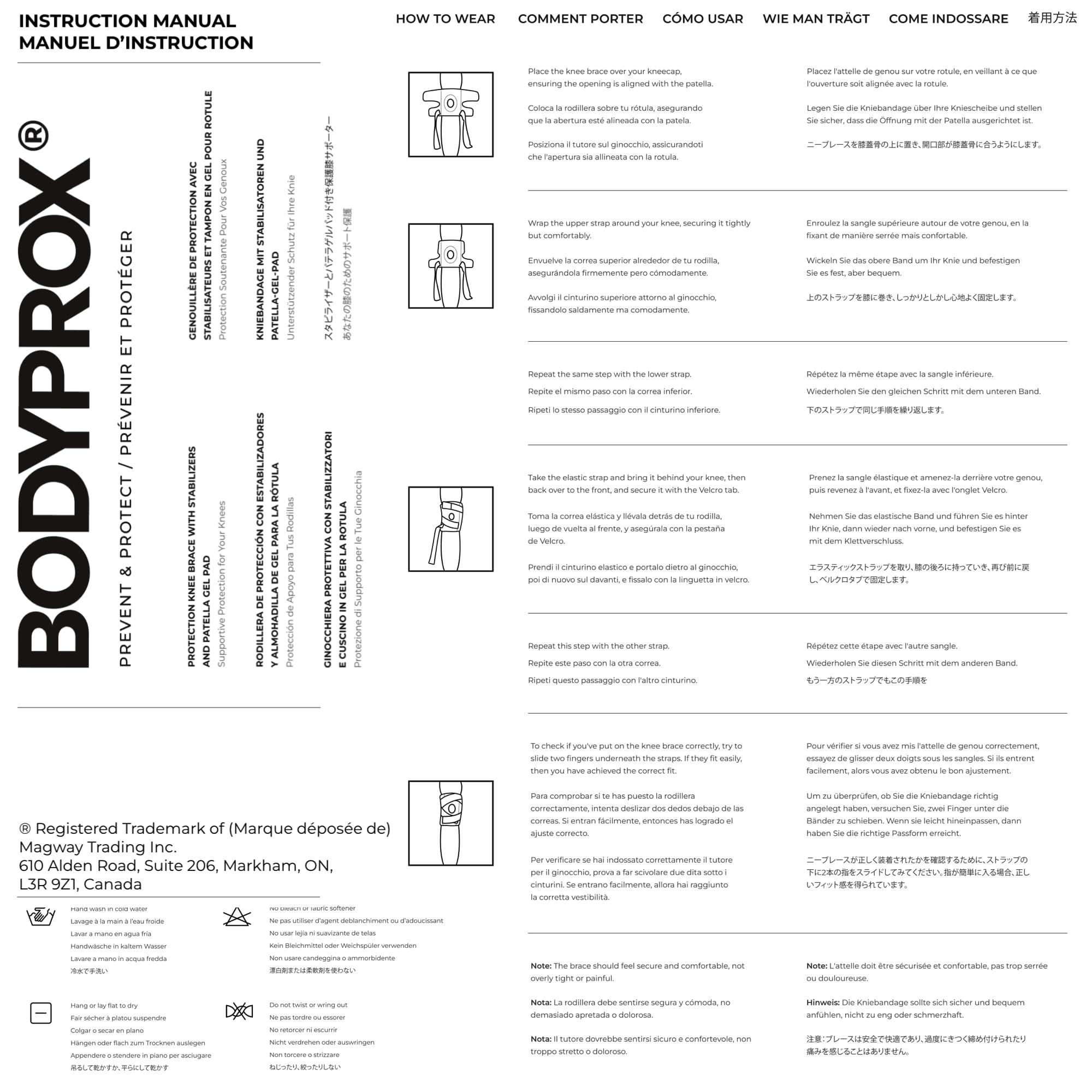 Bodyprox Bodyprox Knee Brace with Side Stabilizers & Patella Gel Pads for Knee Support (Extra Large)