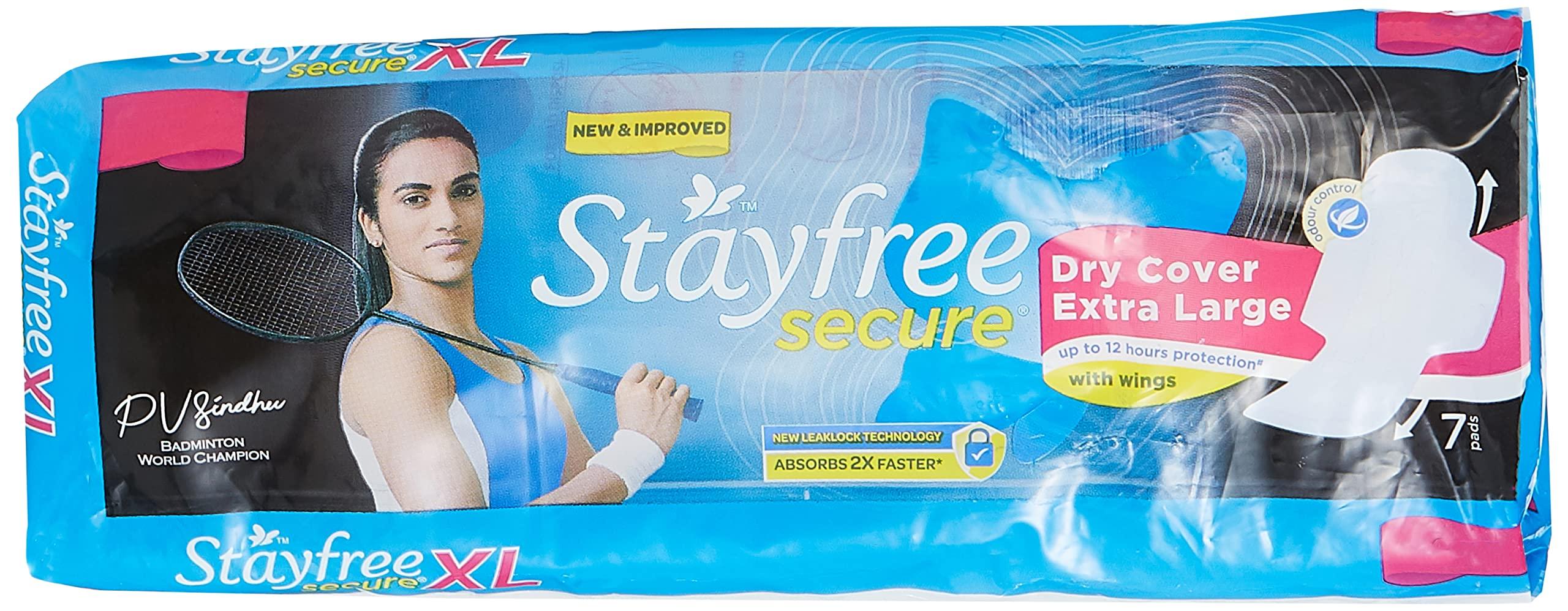 Stayfree Stayfree Secure XL Dry cover (with wings, 7 pads)