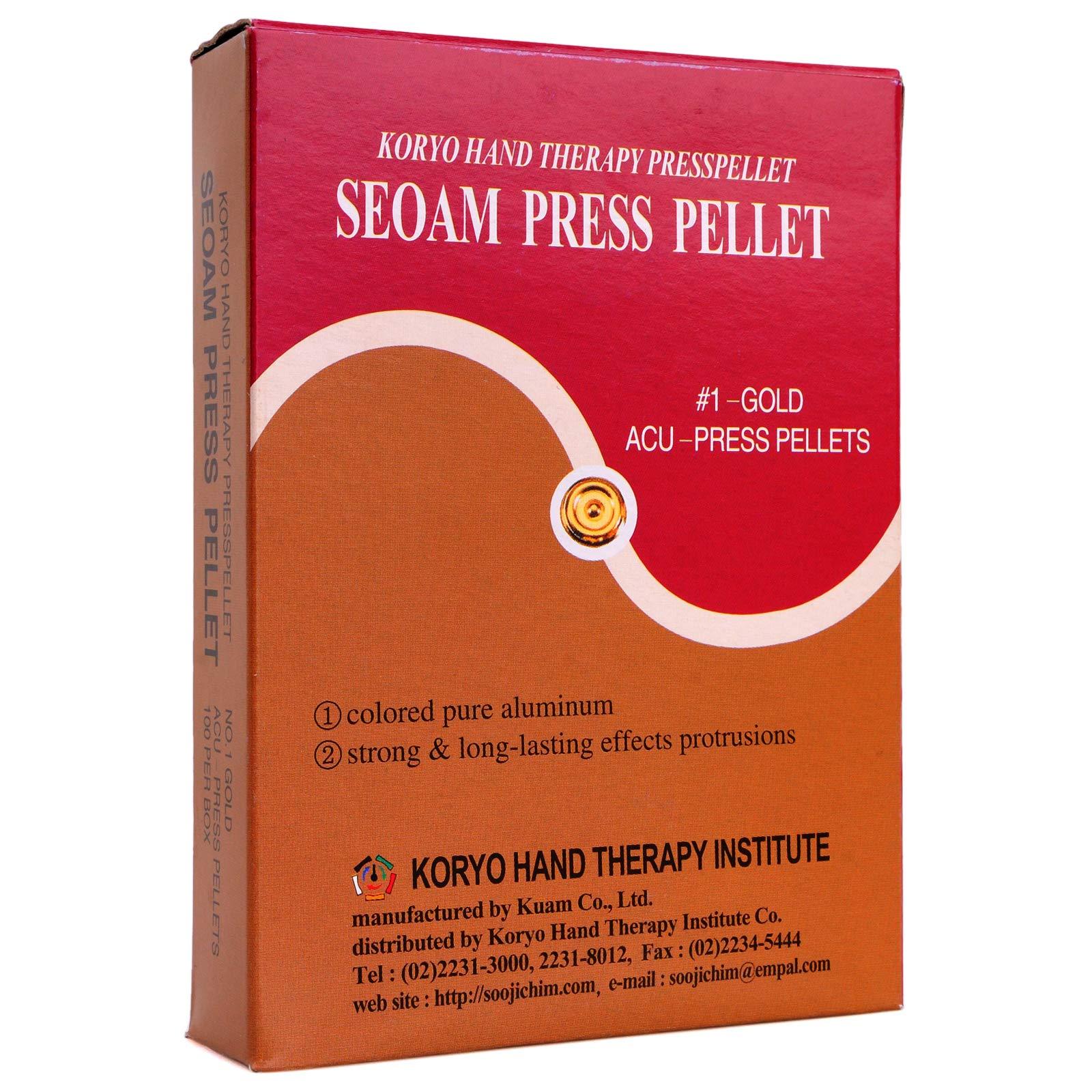 KHT Korean Koryo Hand Therapy - KHT Seoam Seoambong Press Pellet #1-Gold (1)