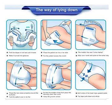 Generic Generic ADULT DIAPERS TAPE | Size - XL (54 inch - 62 inch) Pack of 5 pcs.