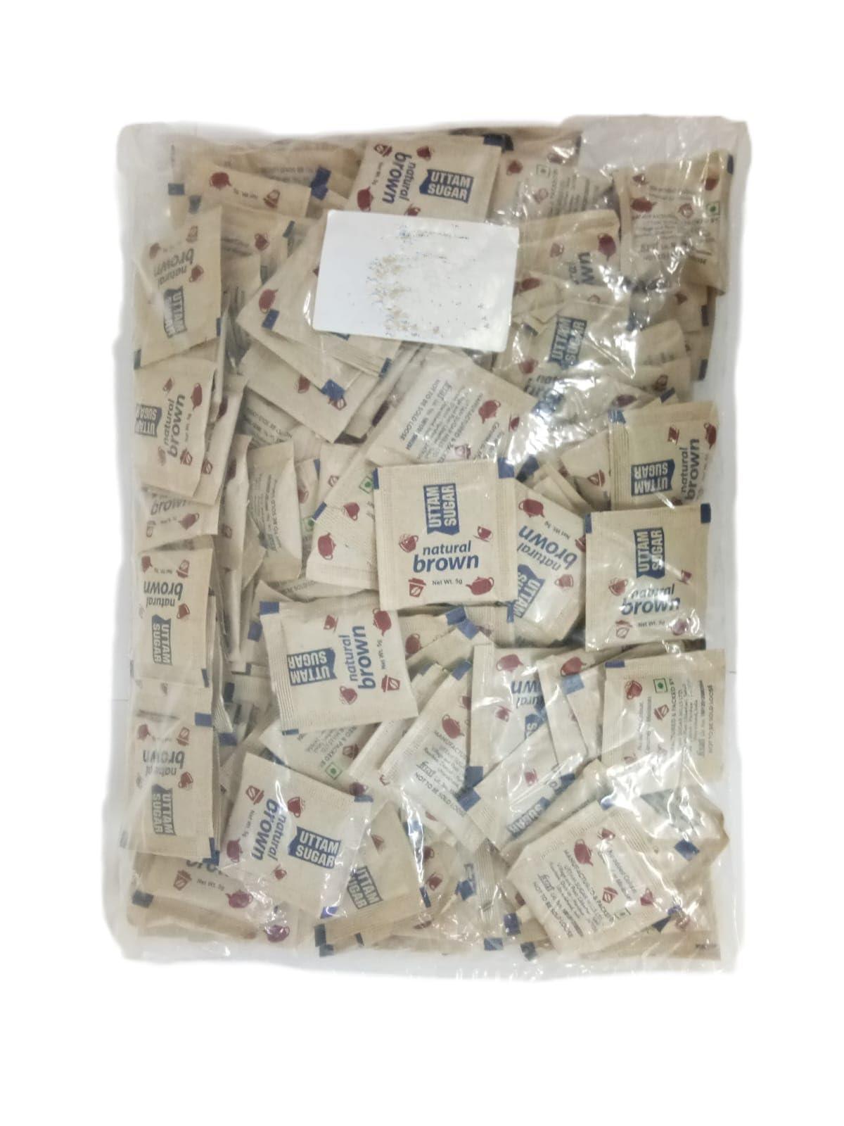 Generic Uttam Natural Brown Sugar Sachets 200 Pcs & Everyday Dairy Creamer 150 pcs + Accessories