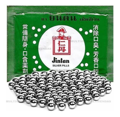 Generic Jintan Silver Pills Mouth Freshener 25 Sachets Box