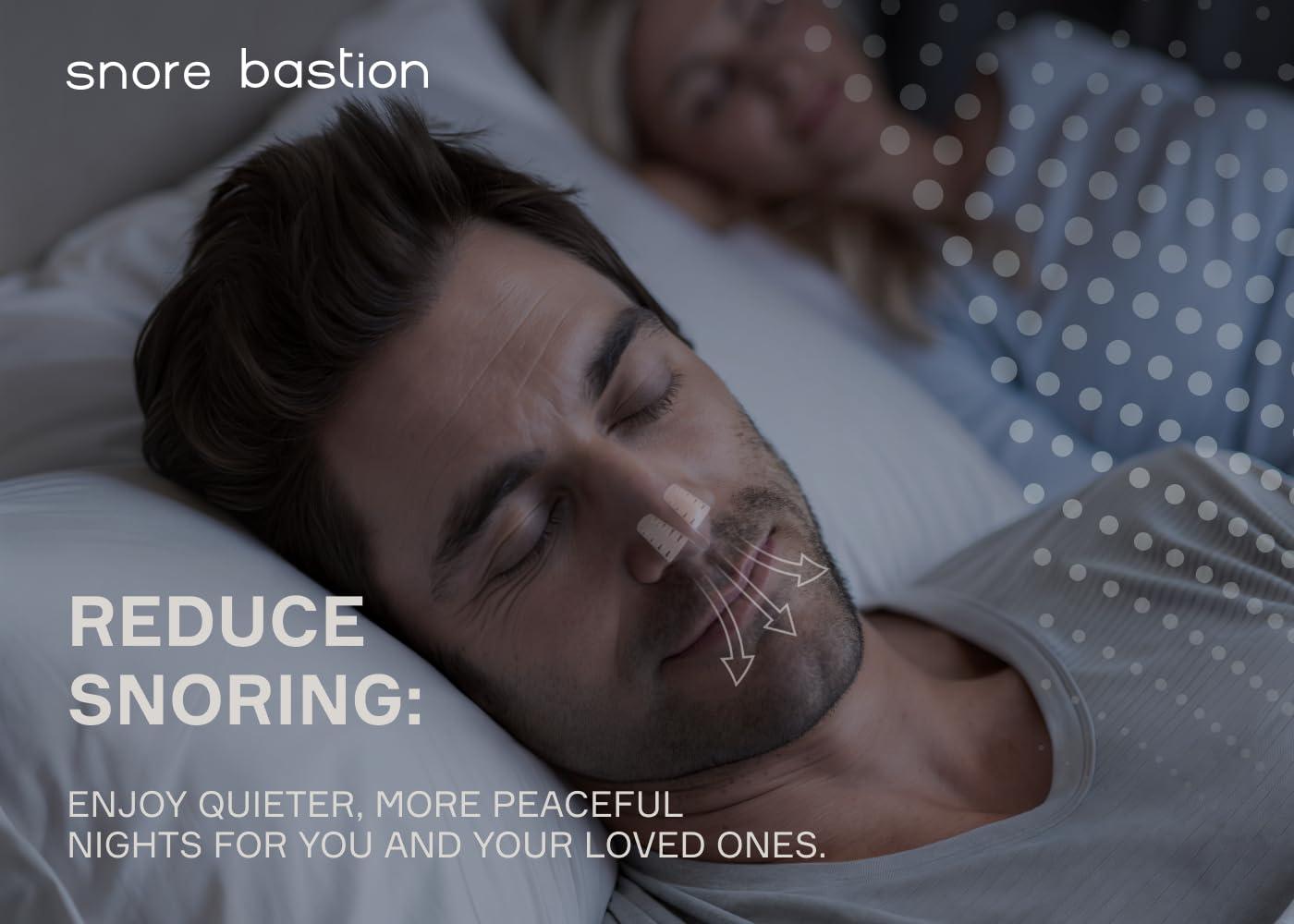 Snore Bastion Anti Snoring Devices by Snore Bastion - All ONE Size (L) Large - Nasal Dilator - Snoring Nose Vents - Snoring Solution - Medical Grade Silicone Snore Stopper - Stop Snoring