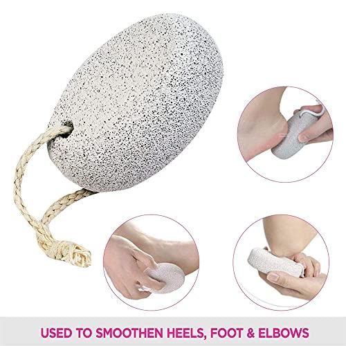 Glamlooks Professional Glamlooks Professional Pumice Stone for Foot Scrub, Pedicure Stone to Remove Dead Skin & Corns, Pumice Stone for Foot & Body Scrub, Exfoliating Stone for Foot Cleaning for Women & Men (Pack of 2)