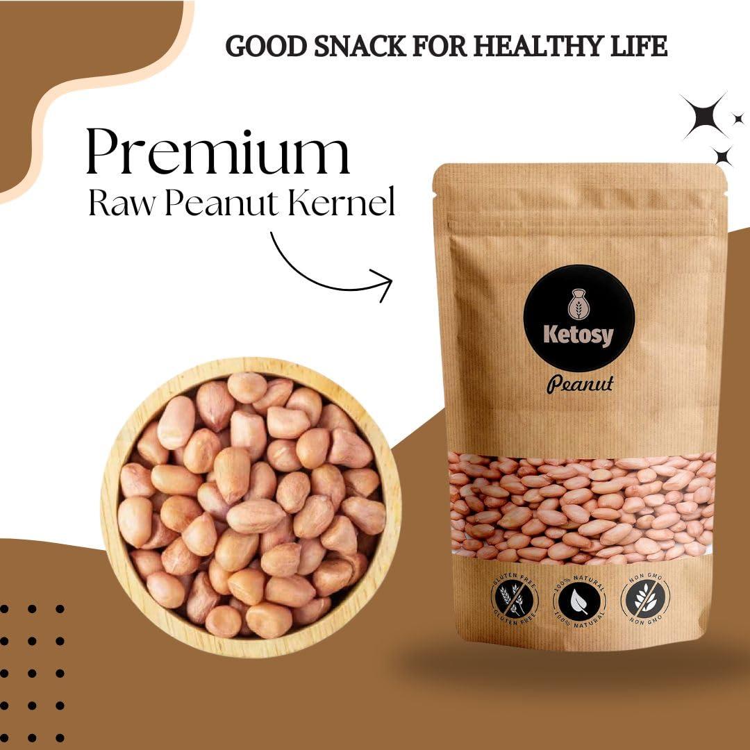 ketosy Ketosy Organic Raw Peanut 1kg, Ground Nut, Moongfali Dana