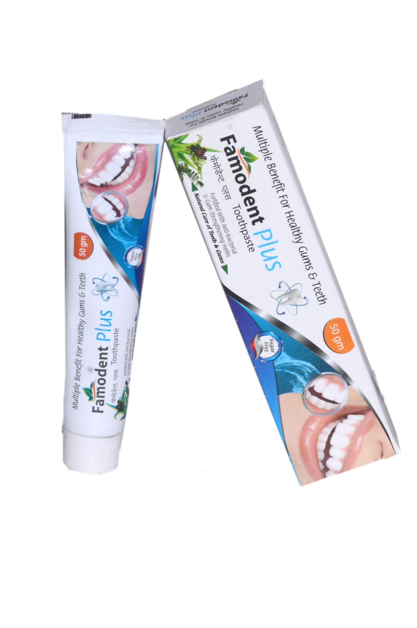 Generic SUNSHINE HEALTHCARE Famodent Plus Ayurvedic Toothpaste Multi-Benefit For Health Gums And Teeth Natural Care Of Teeth Gums Ayurvedic Toothpaste