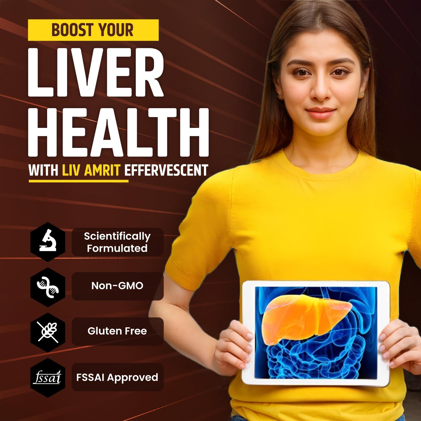 GOODVEDA Goodveda Liver Detox Effervescent | 15 Tablets Fizzy Water with 8 Ayurvedic Herbs for Healthy Liver Function and Blood Sugar Regulation - Pack of 1