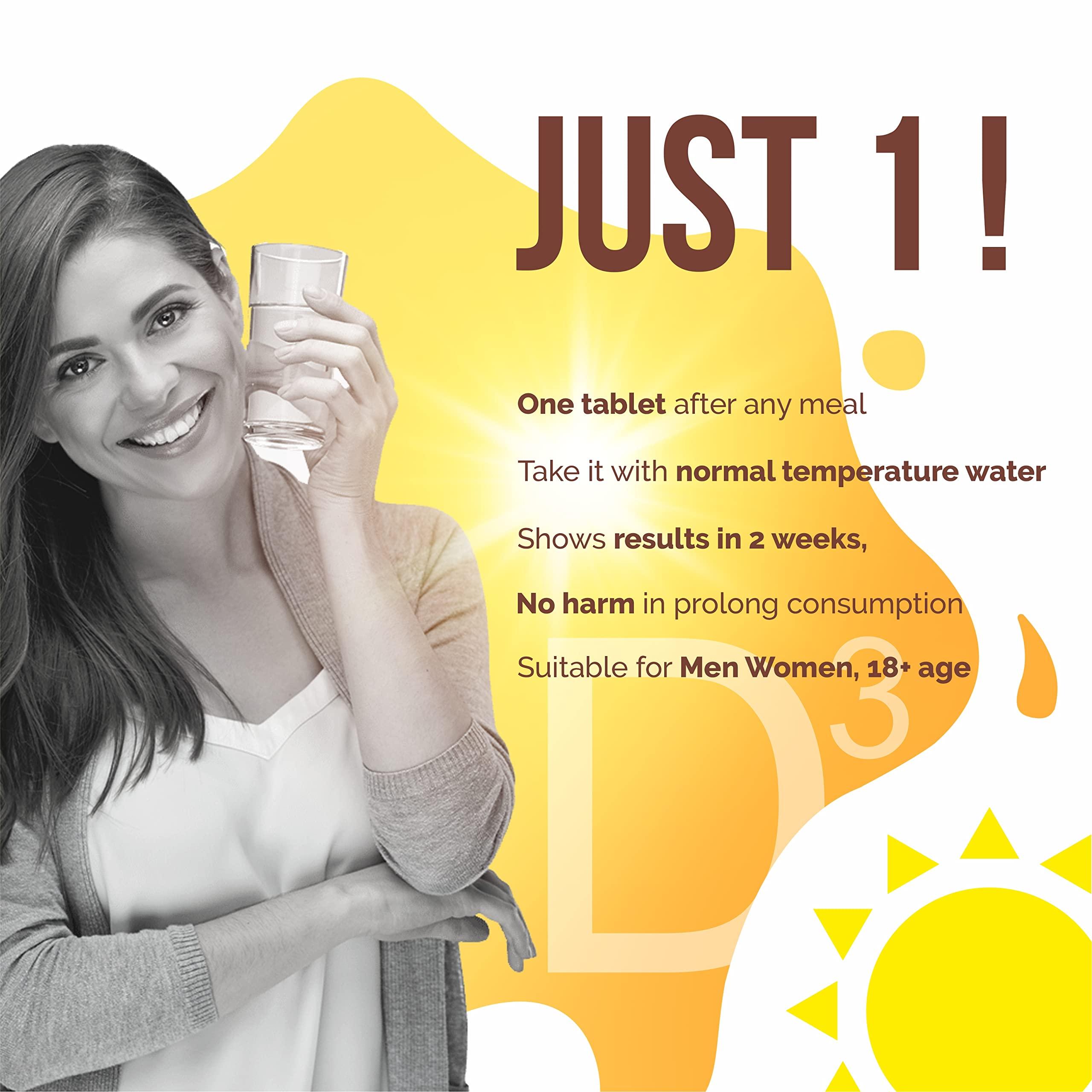 Vaamveda Vaamveda Advanced Calcium Tablets for Women and Men -Calcium Magnesium Zinc Vitamin D3, Calcium Citrate for Strong Bone, Joint Support - 1000mg Calcium and Vitamin D3 Tablets, 60 Veg Tab