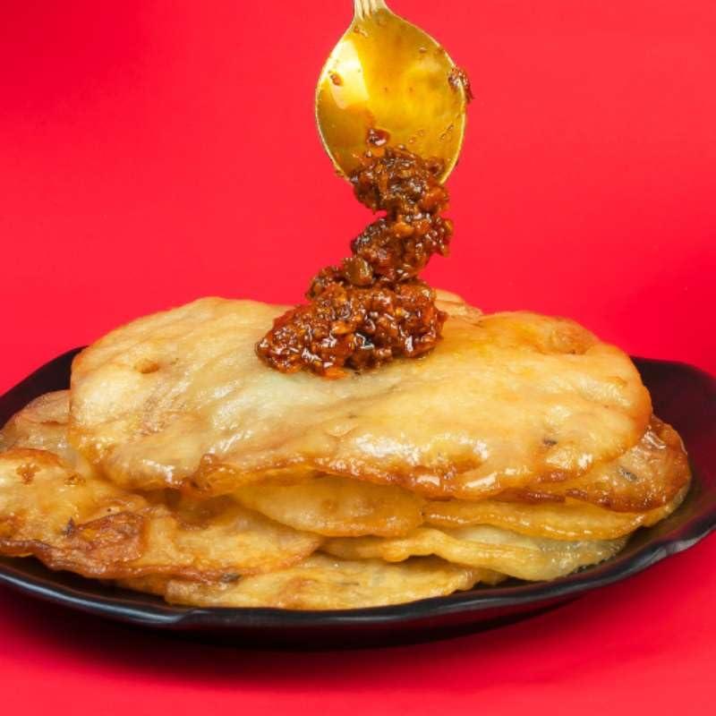 JhaJi - Taste of Mithila JhaJi - Taste of Mithila Store\'s Lal Mirch Lahsun Chutney | Bihari Style Homemade| Tangy, Spicy, Sour and Chatpata |Chopped Banarasi Lal Mirch | Sun-Dried. No Artificial Preservatives & Colors - 250g