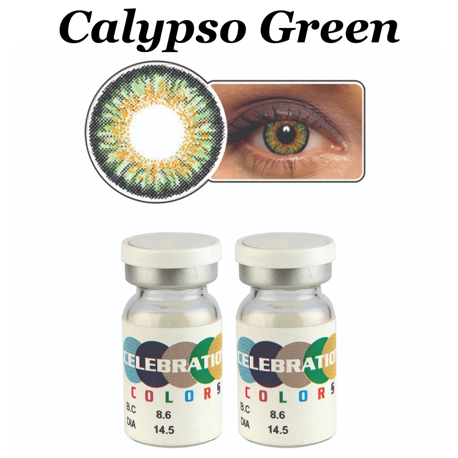 CELEBRATION COLORS CELEBRATION COLORS Yearly Color Contact Lenses 1 Pair, Color Honey Allure, Optical Power 7.5