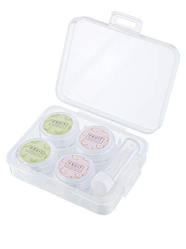 Okayji Okayji Transparent Contact Lenses Case Lens Keeper Holder Storage Box Container for Home and Travel Kit, 1- Set