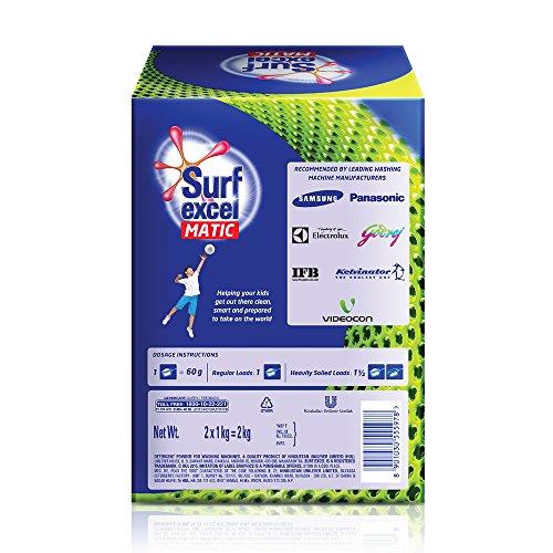 Surf Excel Surf Excel Quick Wash Detergent Powder, 2 kg & Surf Excel Matic Top Load Detergent Powder, 2 kg