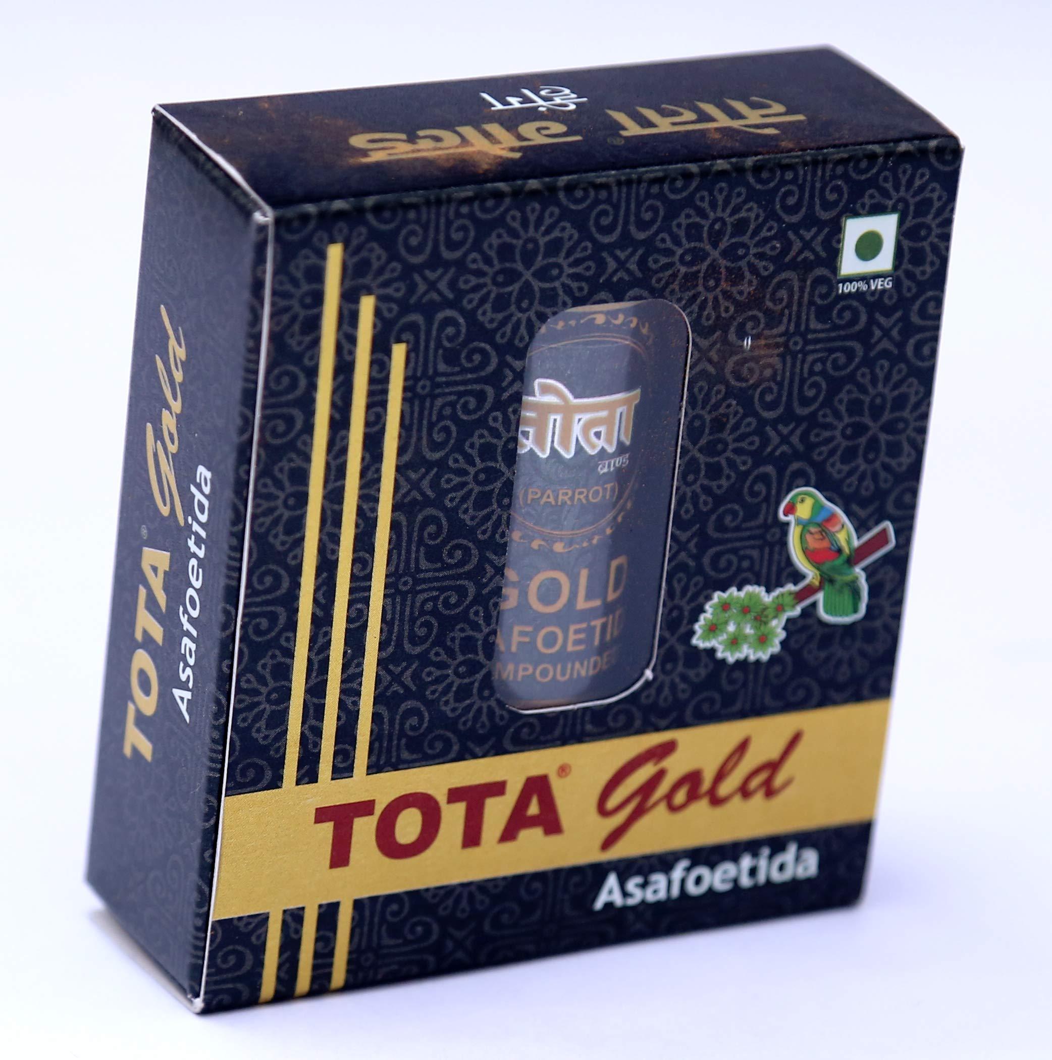 TOTA TOTA Gold Premium Pure And Strong Hing Granules 7Gm (Heeng/Asafoetida)