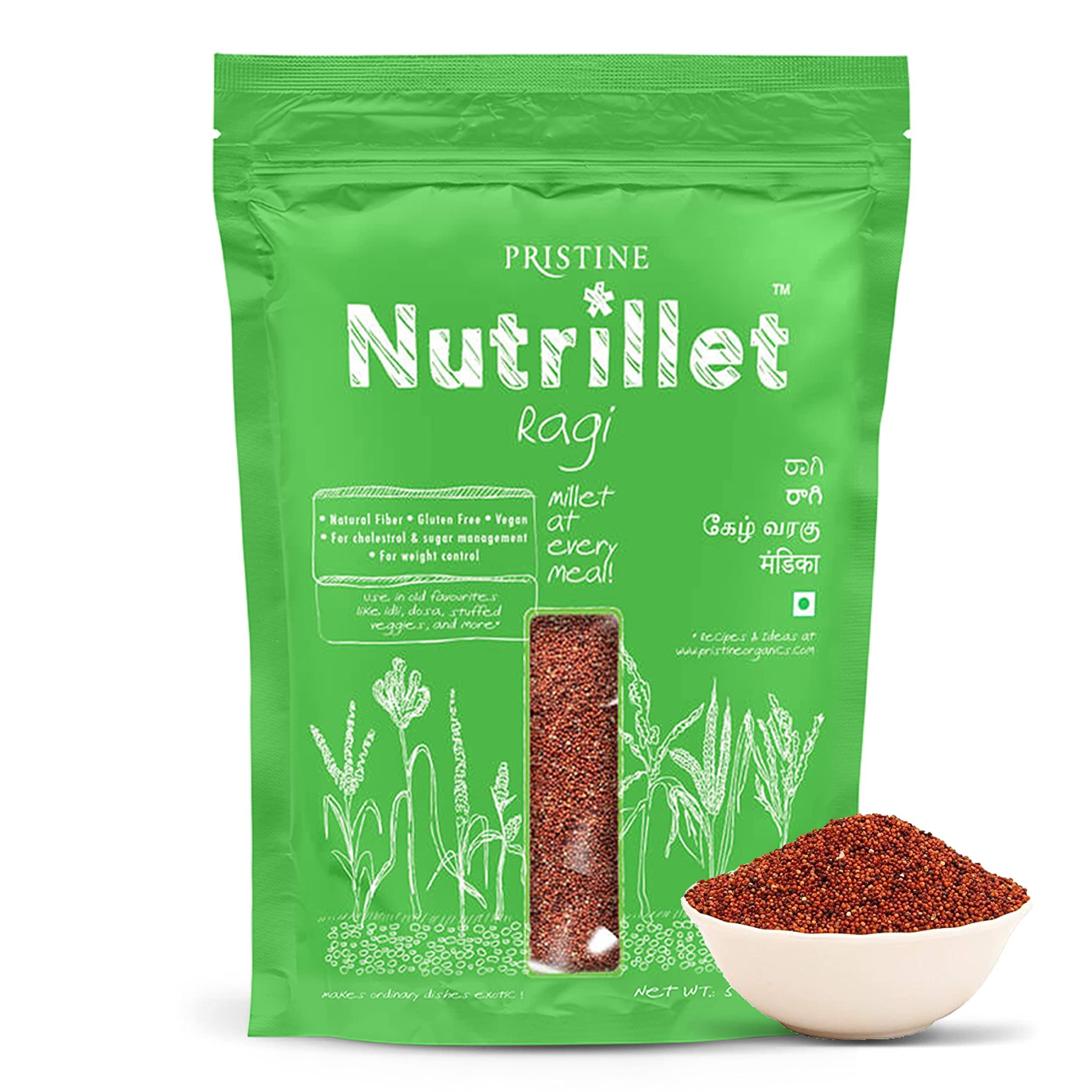 PRISTINE PRISTINE Nutrillet Healthy Ragi Pouch, 500g Each - Pack of 3