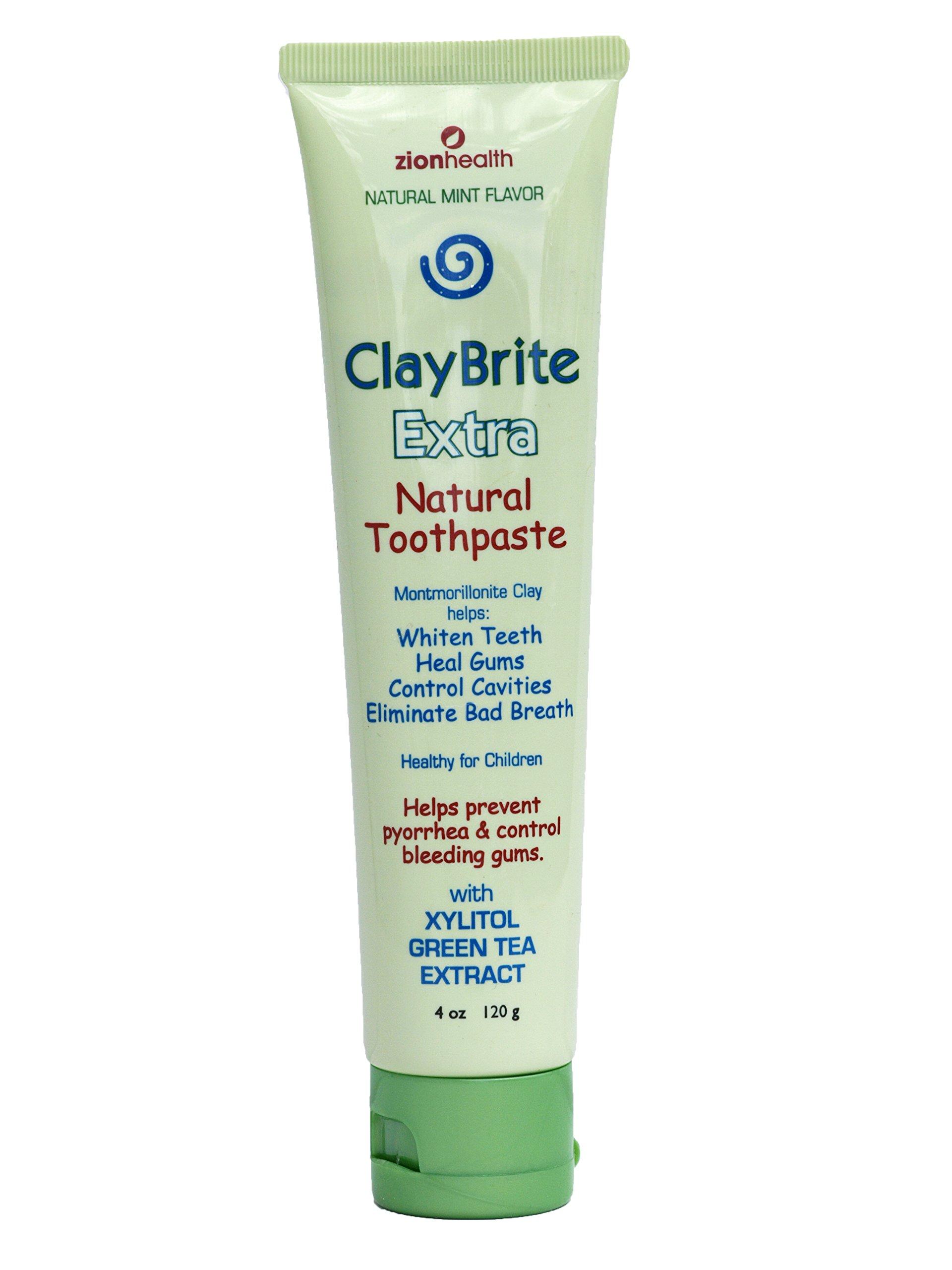 Zion Health Zion Health Claybrite Extra Strength Toothpaste, 3.2 Ounce