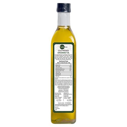 PoshtikSutra PoshtikSutra 100% Natural Wooden Cold Pressed Chemical Free Groundnut Oil (500ml)