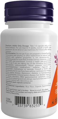 Now Foods Now Melatonin 3mg 60vcap