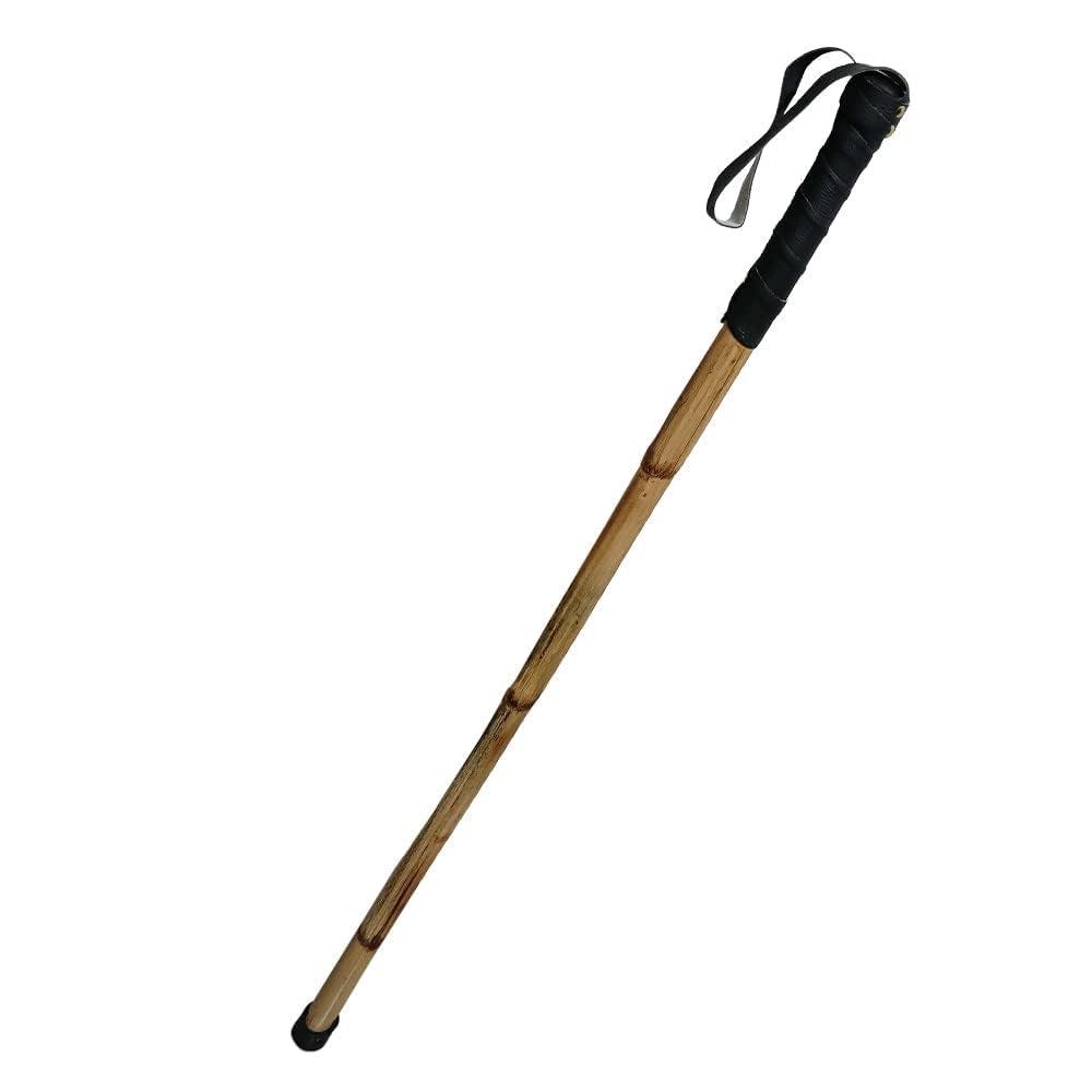 CRAFTCANE CRAFTCANE Cane/Rattan Made Morning Walk Stick, Chowkidar Stick (3 feet) with Hand Grip
