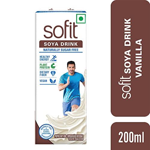 SOFIT Sofit SOYA Milk Vanilla, 200ml (Pack of 10)