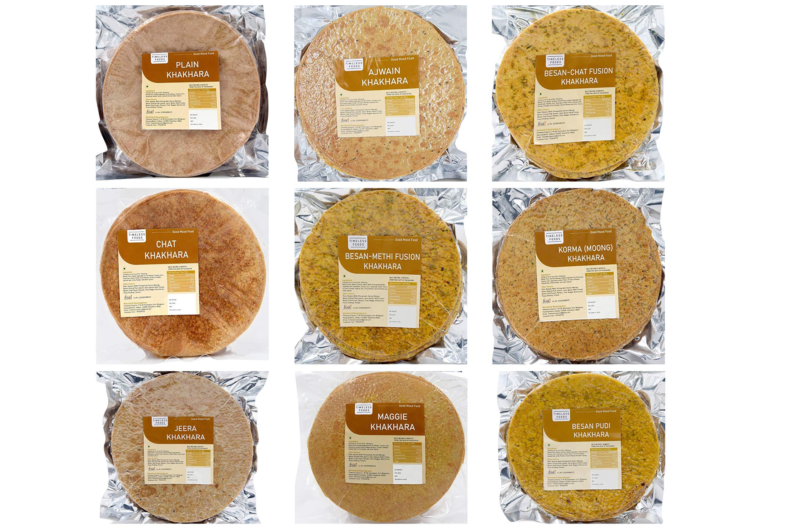 Timeless Food Timeless Food : Besan Khakhra | Chana Khakhara | Super Soft Rajasthani Healthy Snacks - 800 GM