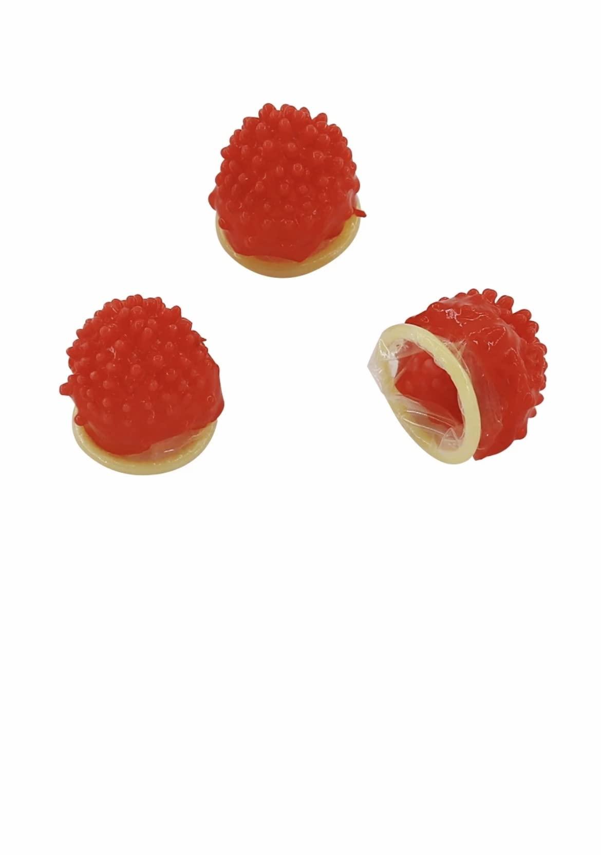 OSQUI Saxowl Extra Long Dotted Throrns Funny Condoms For men (pack of 3 pcs)