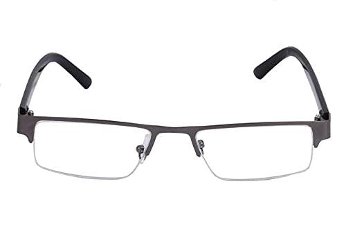 Jackals Jackals Half Rim reading glasses for Men and Women scratchless Glasses (2.5, Grey)