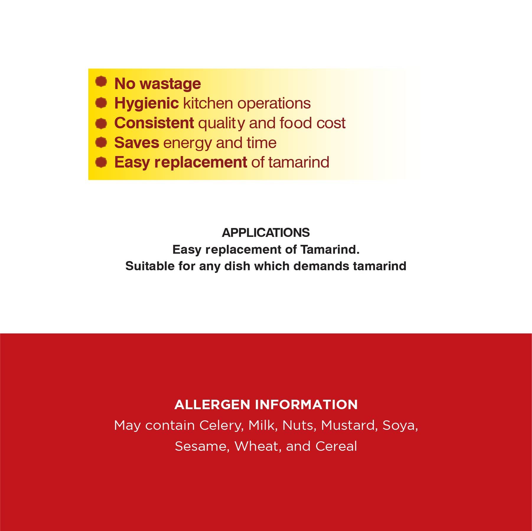 Sunbay Sunbay Organic Tamarind Pulp | Ready-to-Use Tamarind Paste | No Artificial Colors | Perfect for Authentic Indian Cuisine | Enhance Flavor in Soups, Stews, and Chutneys | 1000g