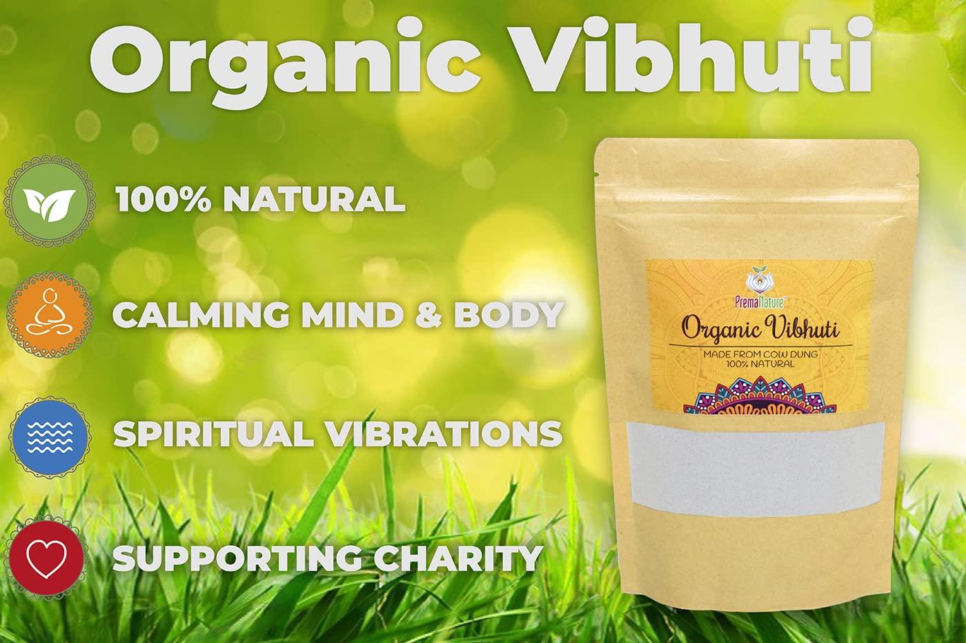 PremaNature Prema Nature Organic Vibhuti 250g (100% Natural) Face Pack/Holy Ash/Viboothi/Bibhuti/Tambaku/Bhasma |Bhasma for Shiv Puja