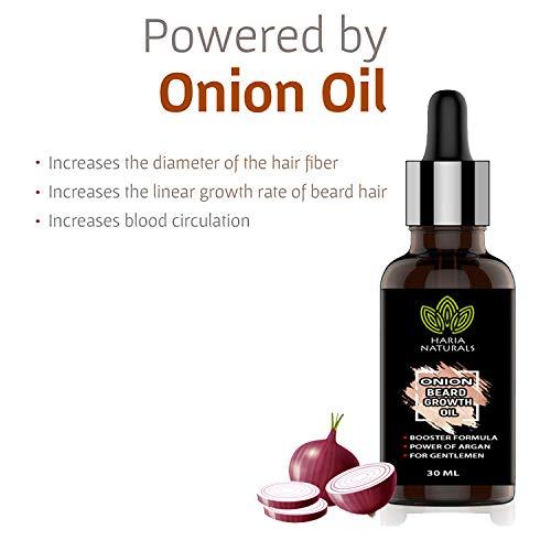 Haria Naturals Haria Naturals Onion Beard Growth Oil For Men Infused with the Power of Onion Oils for Strong and Healthy Beard growth, Hair Oil 30 ml (pack of 2) 60 ml
