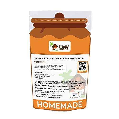 SITARA FOODS Sitara Foods Mango Thokku Grated Mango Pickle Aam Achar Home Made 1000 Grams Pack