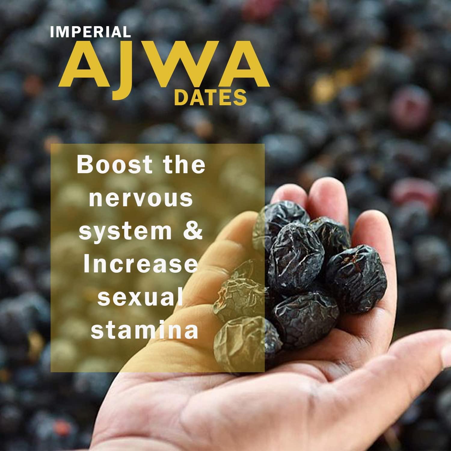 IMPERIAL IMPERIAL AJWA AL MADINA DATES | AJWA AL-SAUDI DATES | AJWA KHAJOOR | AJWA KHAJUR | SAUDI ARABIA DATES | ORIGINAL AJWA DATES | BLACK KHAJOOR | BLACK DATES | IMPORTED DATES | 1.5 Kg (500g x 3 Pcks))