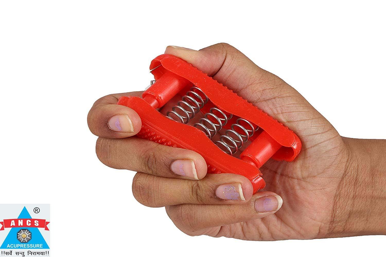 ANCS ANCS Acupressure Pocket Finger Exerciser Gripper for Hand/Palm with Pressure Points (Multicolor)